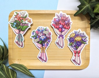Vinyl Genshin Regional Flower Bouquet Sticker