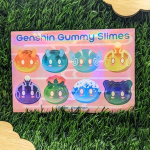 Genshin Slime Sticker Sheet | Waterproof Stickers