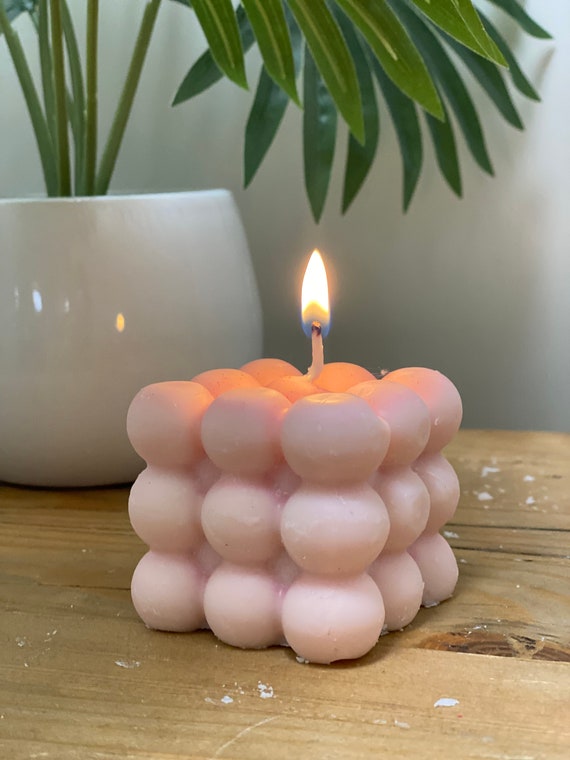 Pink Bubble Candles