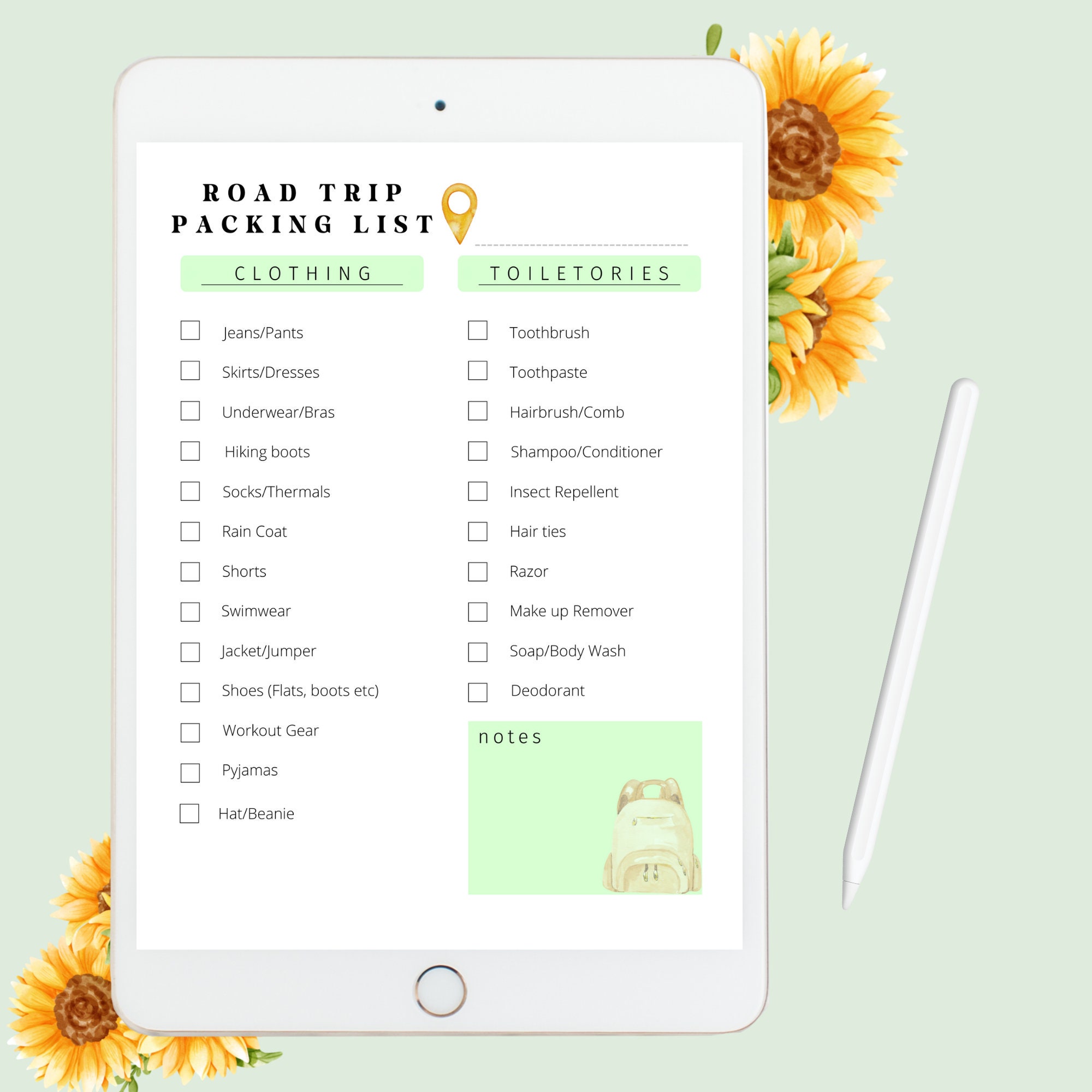 Printable Ultimate Road Trip Packing List | Holiday Packing List ...