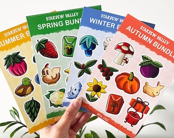 Stardew Valley Sticker Sheets (All Seasons)