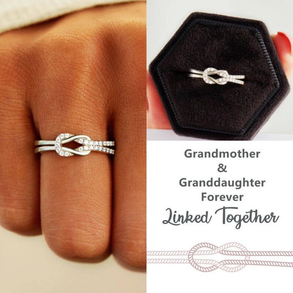 Grandma and granddaughter rings sale