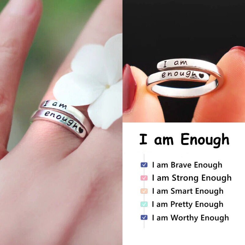 Sterling silver i on sale am enough ring