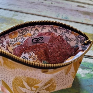 Fabric pouch, coin and card pouch, fabric wallet, zippered clutch, travel wallet, for teens period products, gifts for her, teacher gift,