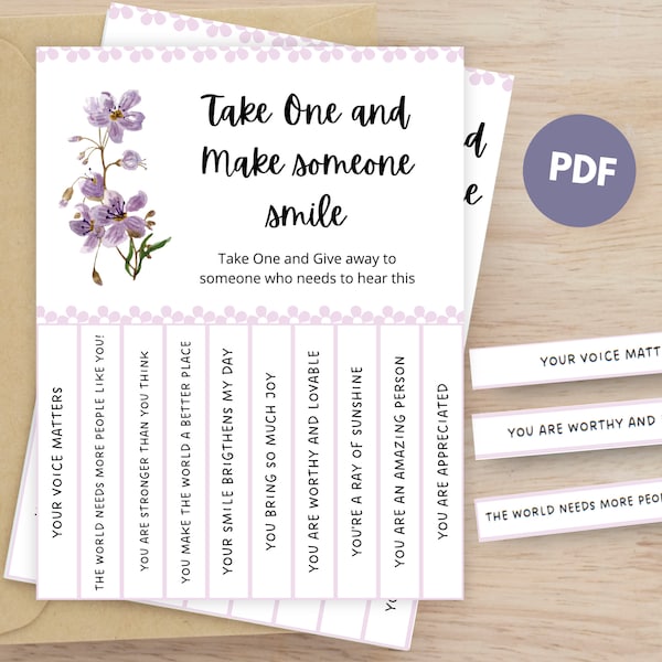 Take What You Need Positive Affirmation Tear-aways Encouraging Notes Of Encouragement for Employee Appreciation Gift Positivity Quotes