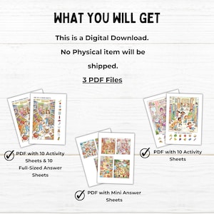 Search and Find Printable Puzzles for Kids, Hidden Object Activity Pages, Seek and Find Games, I Spy Worksheet, Screen-Free Activity Play image 9