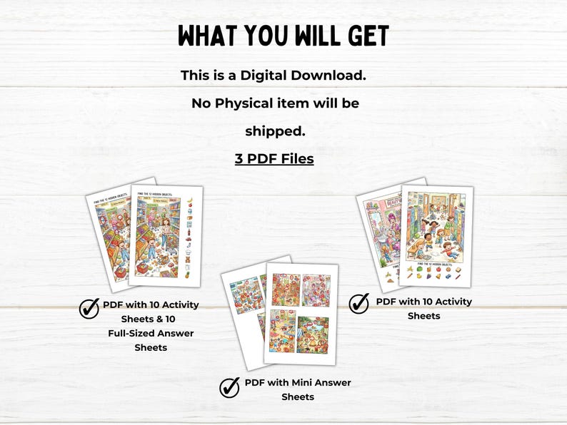 Search and Find Printable Puzzles for Kids, Hidden Object Activity Pages, Seek and Find Games, I Spy Worksheet, Screen-Free Activity Play image 9