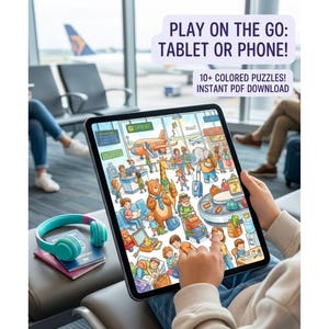 Search and Find Printable Puzzles for Kids, Hidden Object Activity Pages, Seek and Find Games, I Spy Worksheet, Screen-Free Activity Play image 6