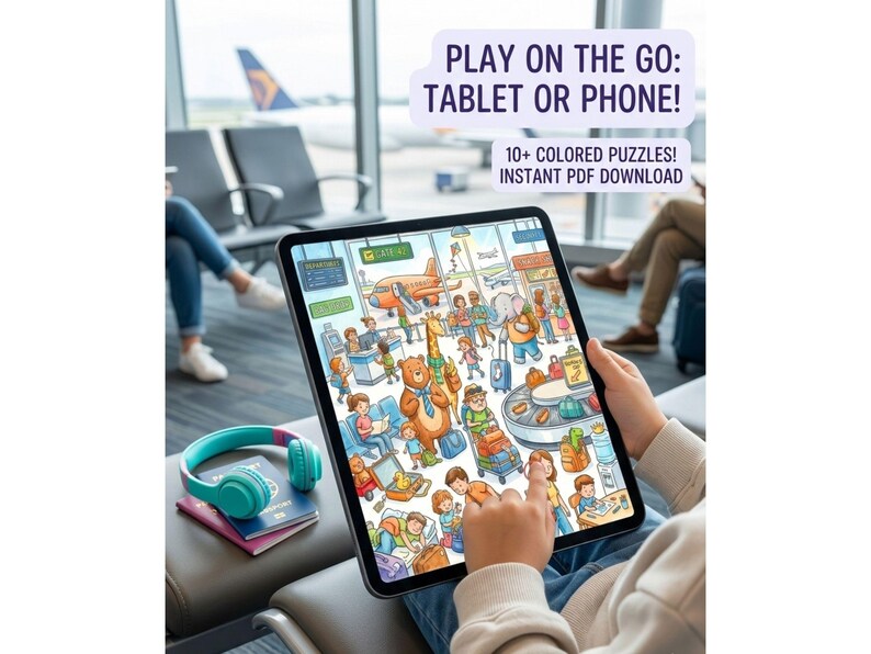 Search and Find Printable Puzzles for Kids, Hidden Object Activity Pages, Seek and Find Games, I Spy Worksheet, Screen-Free Activity Play image 6
