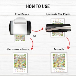Search and Find Printable Puzzles for Kids, Hidden Object Activity Pages, Seek and Find Games, I Spy Worksheet, Screen-Free Activity Play image 8