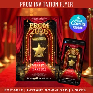 Abschlussball Roter Teppich Thema Flyer Abschlussball Nacht Tanz Flyer Unter Rotem Teppich Abschlussball Roter Teppich Schule Tanzeinladung Druckbare Leinwand Sofortiger Download