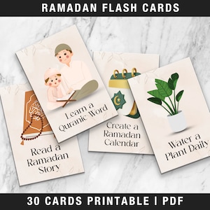 30 Ramadan Goede Daden Kaarten, Ramadan Islamitische Spellen, Ramadan Flash Kaarten, Ramadan Advent Kaarten, Kinderen Goede Daden, Ramadan Cadeau, Canva Sjabloon