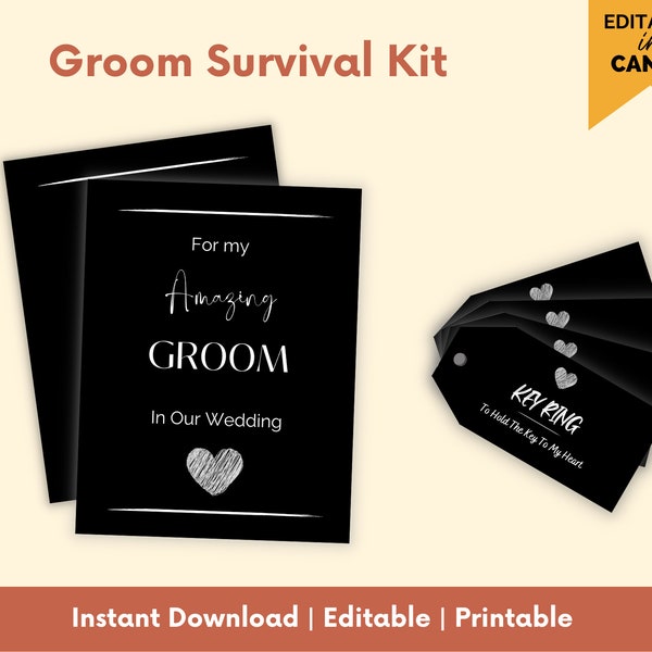 Grooms Survival Kit - Etsy