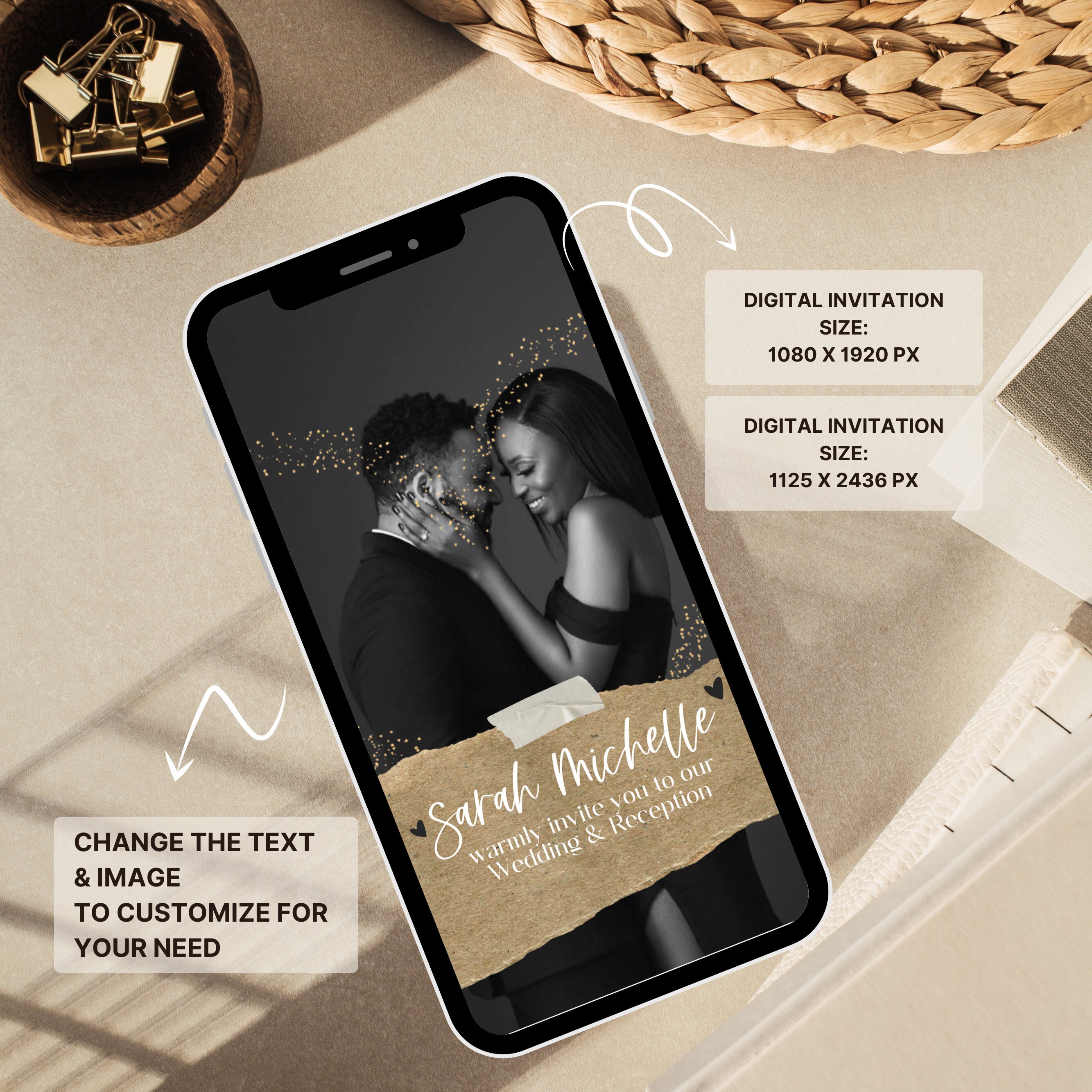 Digital Animated Wedding Invitation, Wedding Video Invitation, Digital ...