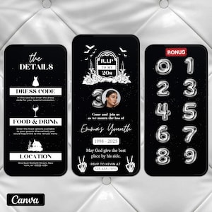 RIP To My 20s Party Invite, Death to My 20s Birthday Invitation, 30th Birthday Invite, Funeral to my Youth 30th Bday, 20th Birthday Invite