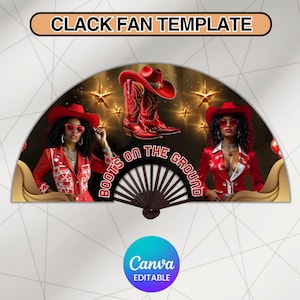 Clack Fan Squad Png, Where Them Fans at Clack Fan Template, Cowgirl Fan Template, Western Clack Fan Design,Boots on the Ground Clack Fan Png
