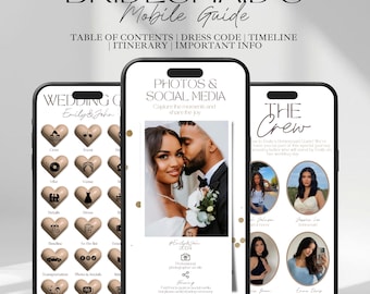 Bridal Party Guide: Wedding Schedule & Timeline,Bridesmaid Digital Info Wedding party guide,Bridal party welcome guide,bridesmaid itinerary