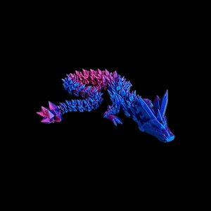 CRYSTAL DRAGON - 3D Printed Articulated Fidget Toy