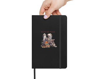 Cemetery themed hardcover notebook with lined pages to keep track of your ideas and observations while out exploring!