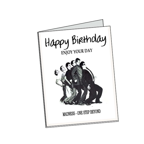 Madness Greeting Card. A5 or A6, Any Occasions,  Birthday. Anniversary, Thank You, Congratulations, Sorry Your Leaving...