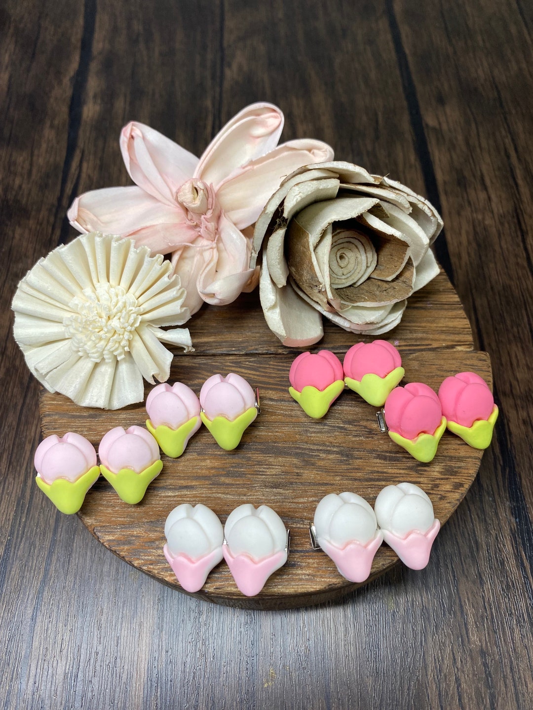 Women's Fashion Simple Tulip Flower-shaped Clips