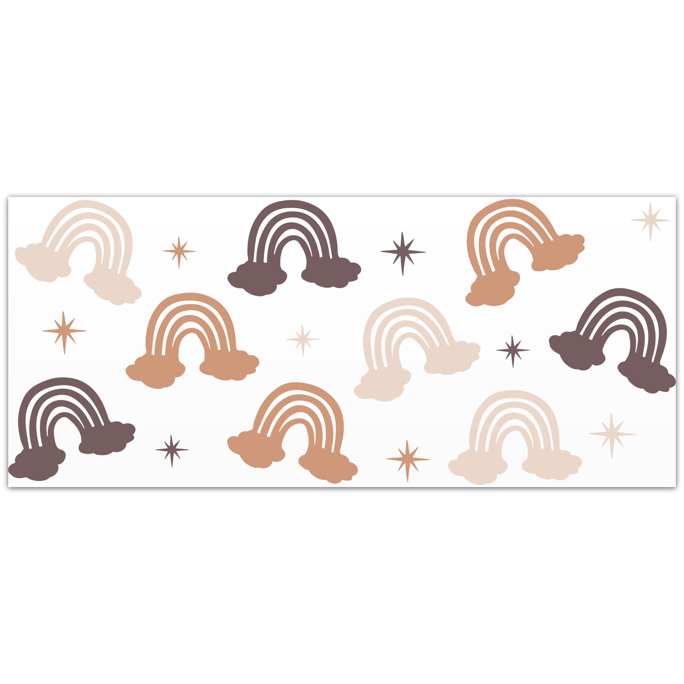 Boho Rainbow Svg Libbey Glass Wrap Svg, Trendy Boho Rainbow 16oz 20oz ...