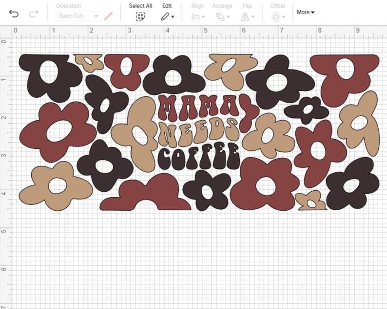 Mama Needs Coffee Svg Libbey Glass Wrap Svg Mom Life Svg Boho - Etsy