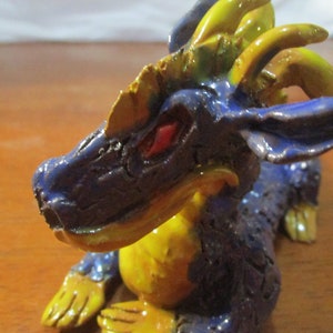 Blue Dragon Handmade Ceramic Sculpture/Figurine
