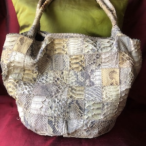 Snake Print, Animal print, Python skin Shoulder bags, tote bags, crossbody bags, Genuine reptil python skin woman bags, colored snake skin