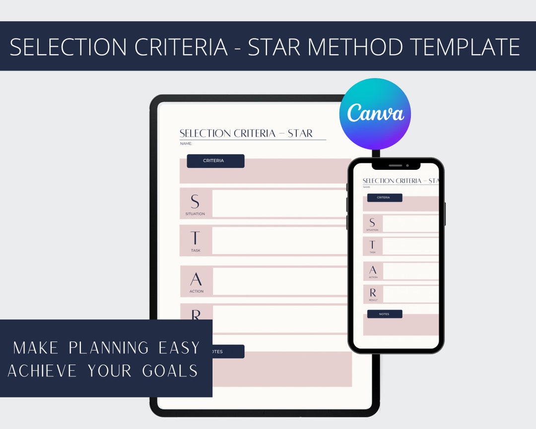Star Method Selection Criteria