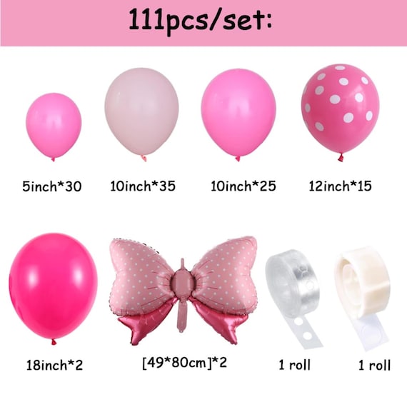 Amscan Minnie Mouse Latex Balloons, 6 pieces, 1 set - Playpolis