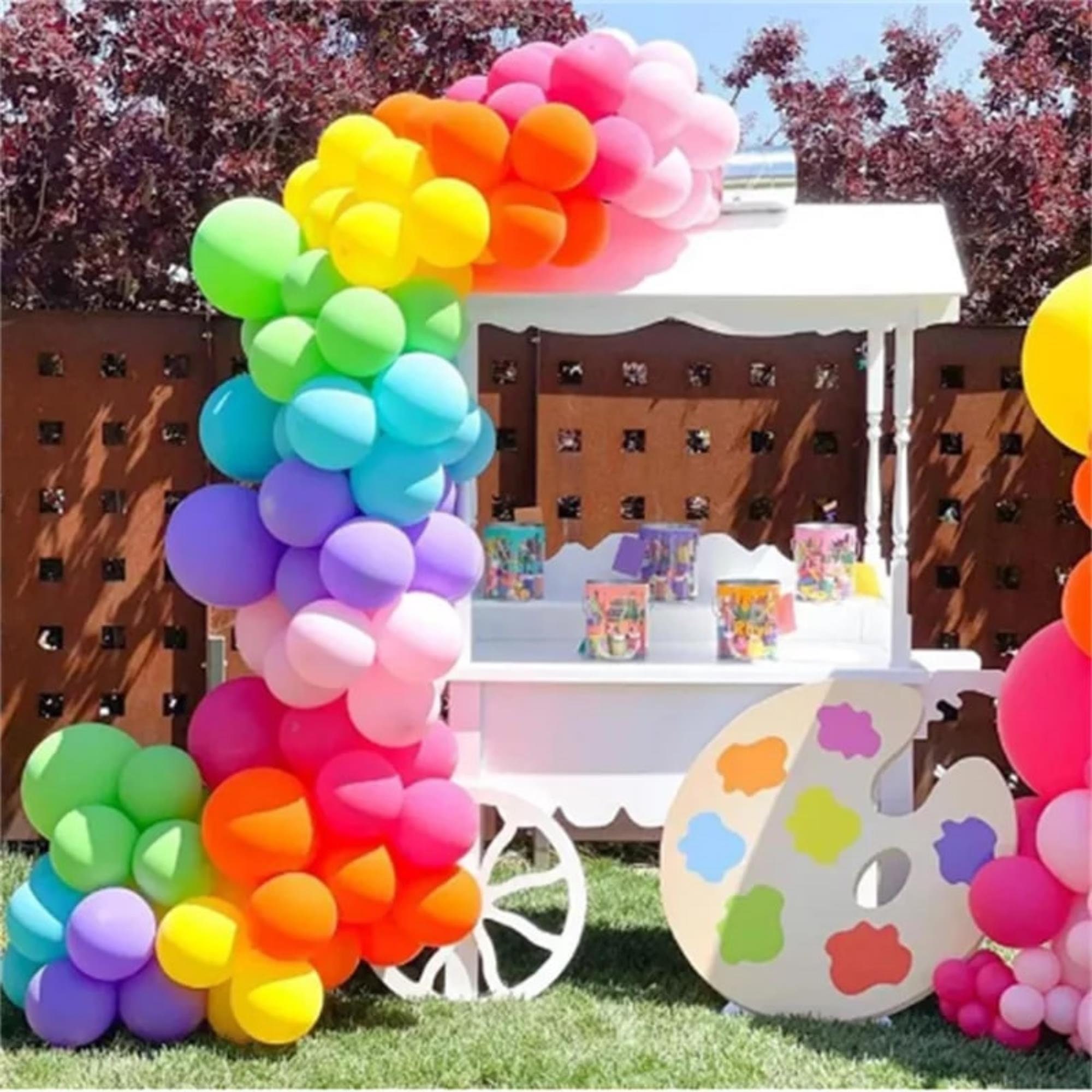 115pcs Multicolor Balloons Arch Kit Macaron Pastel Rainbow Party Decoration  Wedding Organic Balloon Garland