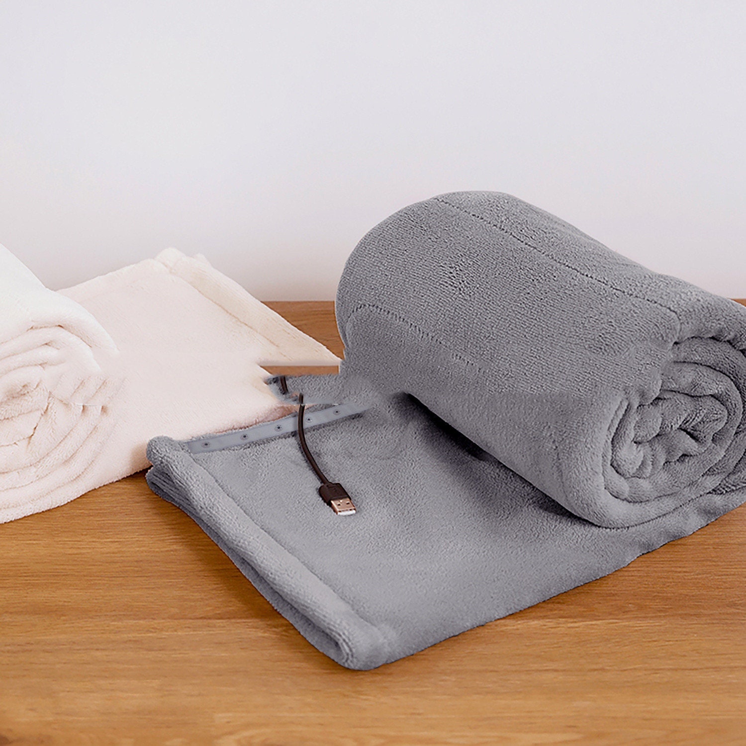 Brookstone Heated Throw With Pom Poms | forum.iktva.sa