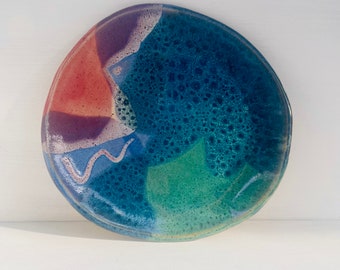 Multicoloured side plate