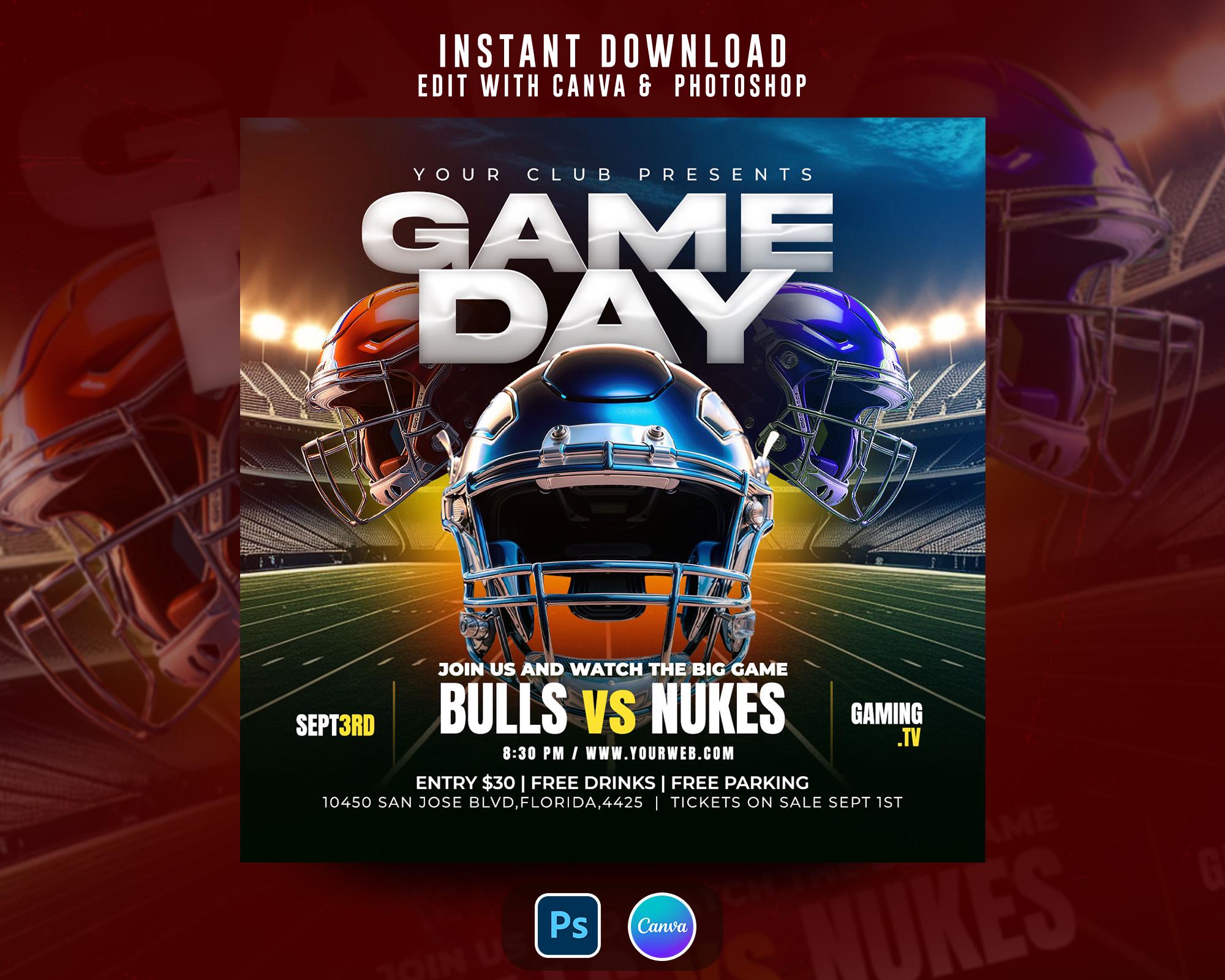 Nfl Schedule Free Monday Night Football Psd Nfl Monday Night