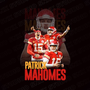 Patrick Mahomes T Shirt Design PNG Instant Download 300 Dpi