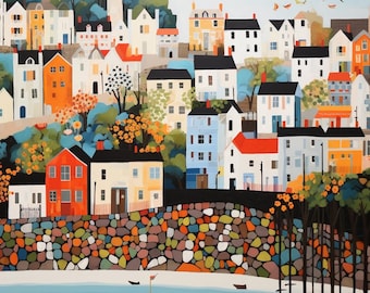 Seaport Ocean Paint By Numbers Kit: Beach Scene DIY Adult Craft