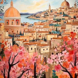 Florence Italy Paint by Numbers Kit: DIY Cityscape Art image 1