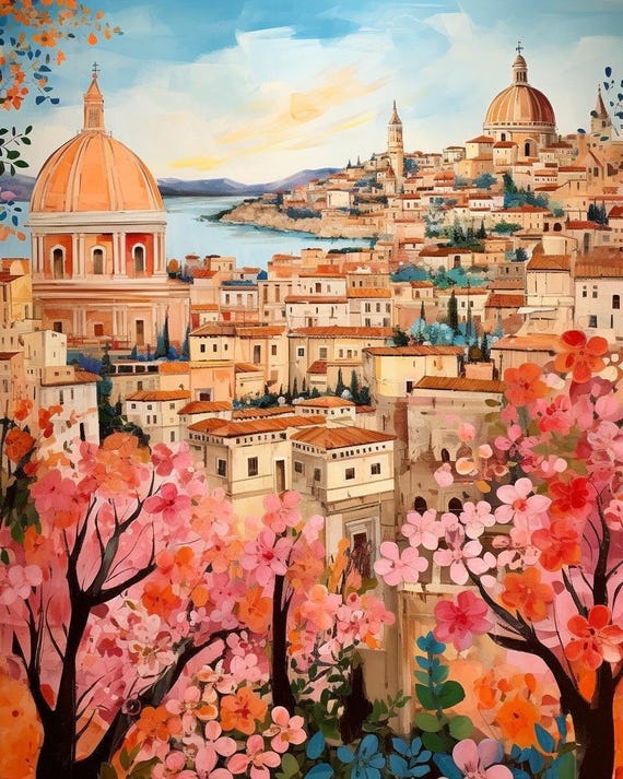 Florence Italy Paint by Numbers Kit: DIY Cityscape Art