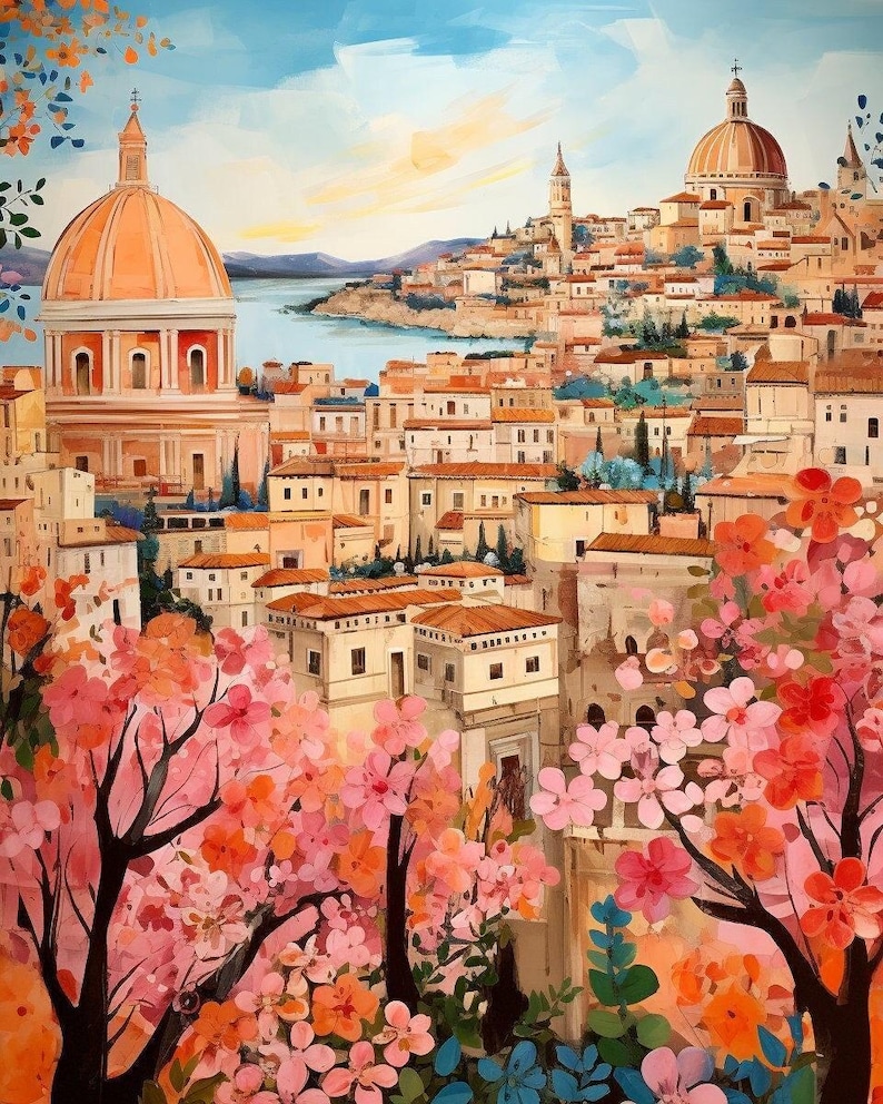 Florence Italy Paint by Numbers Kit: DIY Cityscape Art image 1