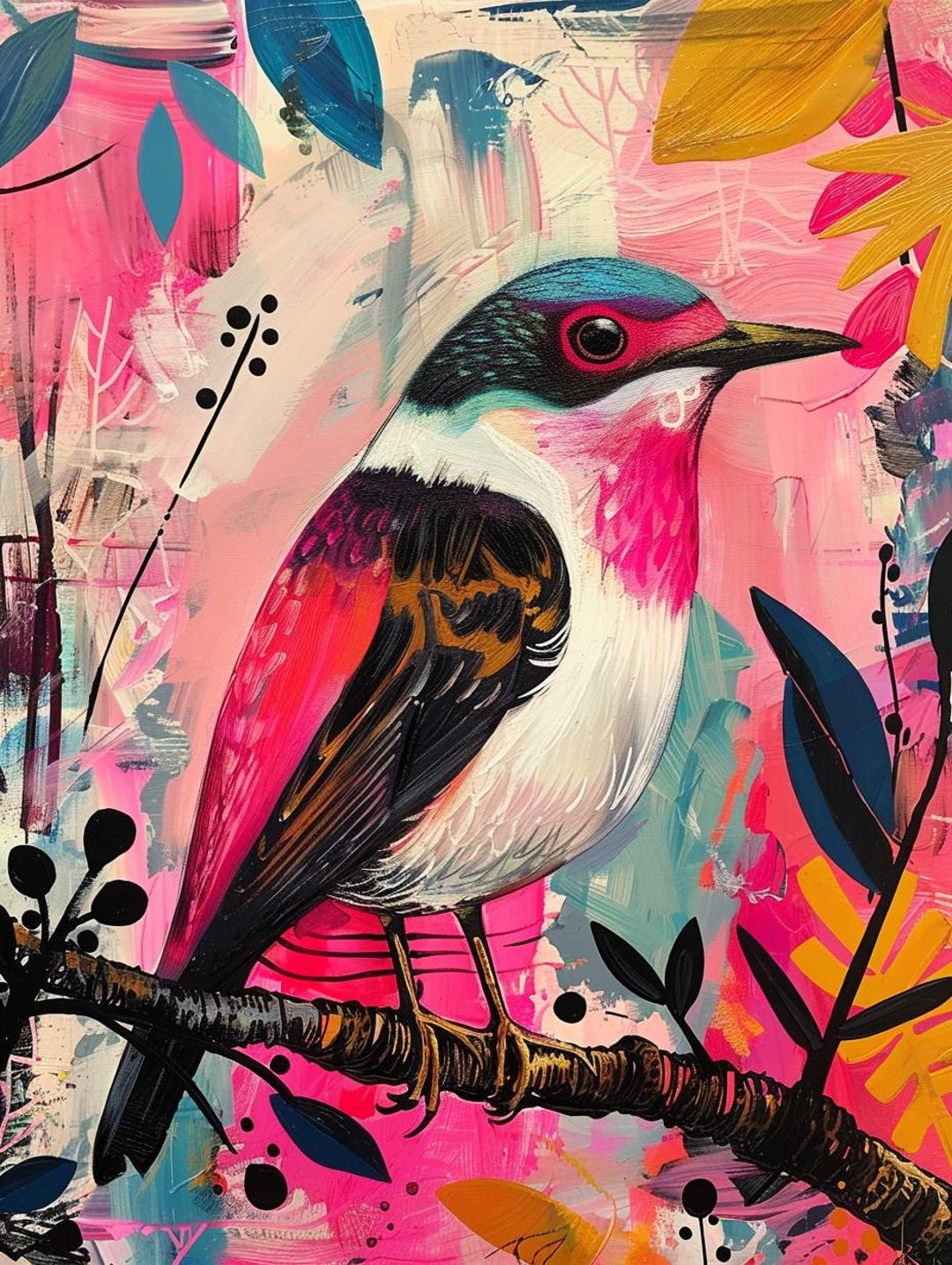 Janod Paint By Numbers Fabulous Birds