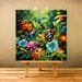 Tropical Jungle PAINT by NUMBERS DIY Kit Adult Lush Foliage - Etsy