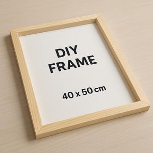 Kit fai da te per cornice in legno di pino: facile da montare, stile galleria