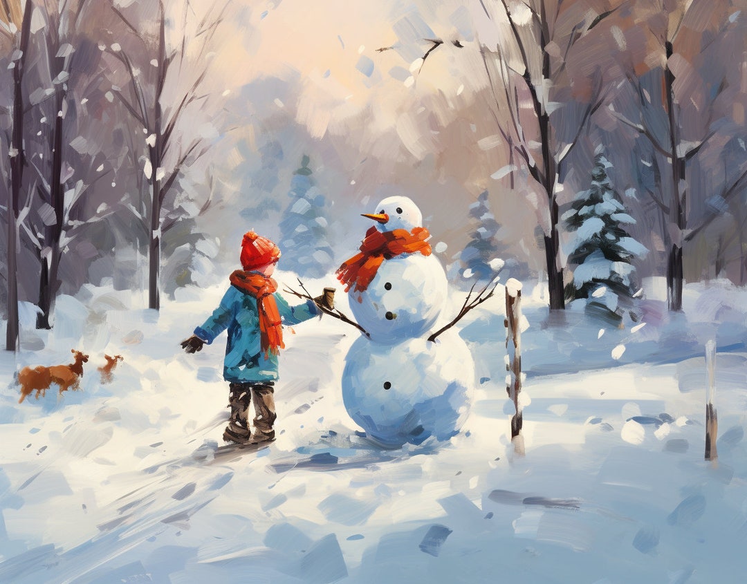 Christmas Paint by Numbers Christmas Scene Paint Party DIY Paint Party