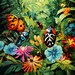 Tropical Jungle PAINT by NUMBERS DIY Kit Adult Lush Foliage - Etsy