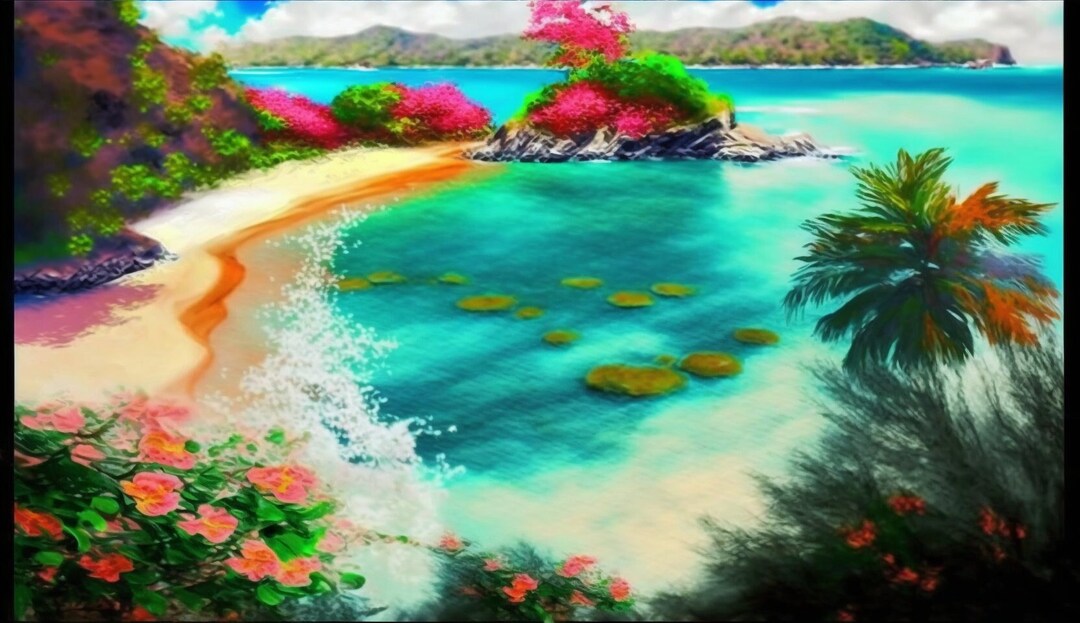 Paint by Numbers Hawaii Paint by Numbers DIY Adult Kits Etsy