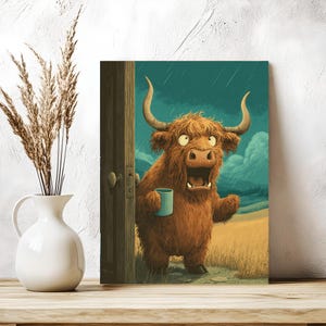 Highland Cow Paint by numbers for adults