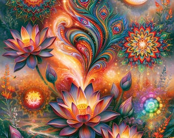 Enlightened Zen Diamond Painting Kit: DIY Acrylic Bead Craft, Wall Art
