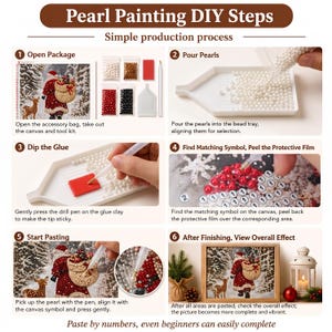 instructions for how to make beaded christmas decorations