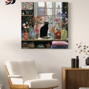 Black Cat Paint by Numbers Kit: Easy, Relaxing Art Project image 2